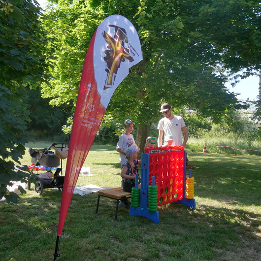 Im Klostergarten ist das Kinderprogramm