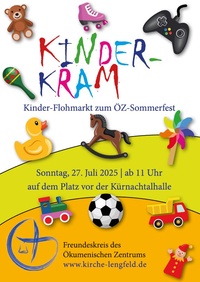Plakat zum Kinder-Flohmarkt